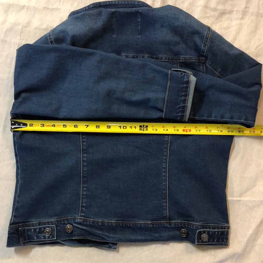 NINE WEST Jeans Denim Jacket sz L - Picture 8 of 9
